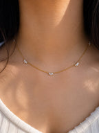 Crystal Leaf Necklace