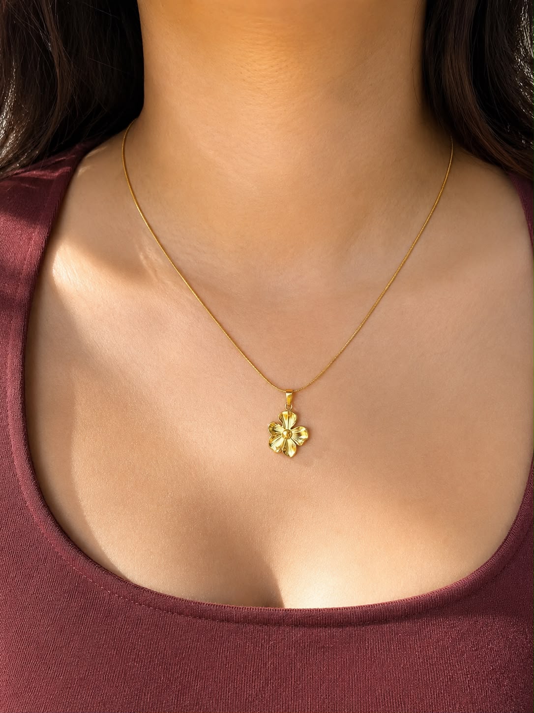 Golden Wildflower Necklace