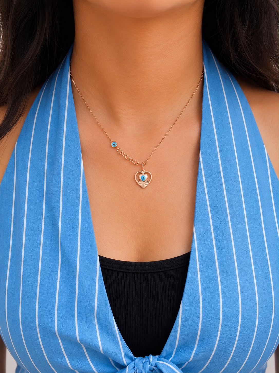 Elara Heart Rosegold Necklace